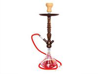 Zebra Smoke Absolute 24" Single Hose Hookah Modern Shisha (Red)