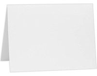 A7 Folded Card (5 1/8 x 7) - 80lb. Bright White (50 Qty) | Perfect for Personal Stationery, Invitation Suite Inserts & Casual Correspondence! | A7FW-50
