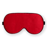 Maxfeel 100% Pure Silk Filled Eye Mask Sleeping Mask Sleep Masks Sleep Masks Sleep Aids Soft and Smooth Solid Colors Hand Washable Big Size 22 * 10cm (Bungundy)