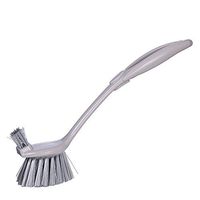 LAAT Bathroom Brush Holder Toilet Brush Plastic Toilet Brush Two-Sided Long Handled Brushes Bathroom Toilet Scrub Brush Tool Cleaning Brush Portable Toilet Brush Holder for Bathroom