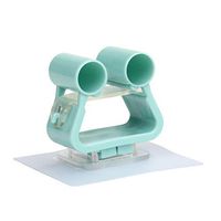 Meidexian888 Wall Mounted Mop Umbrella Holder, Wall Mounted Mop Umbrella Holder Brush Broom Hanger Storage Rack Kitchen Tool GY (Mint Green)