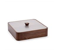 AXZHYX Bowl European Household Nut Tray with Lid Living Room Candy Box Creative Dried Fruit Plate Melon Snack Plate Modern Fruit Plate Hotel Tableware Home Noodles Boiled Fish Soup Bowl