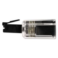 Rotating 360 Telephone Cord Detangler, Clear/Black, Sold as 2 Each