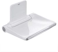 MMED Wall Mounted Folding Shower Seat Stool Bathroom Elegance Mobility Aid White Max 200kg 0210