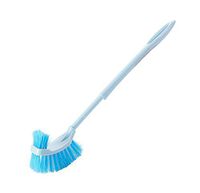 LAAT Toilet Brush Two-Sided Long Handled Brushes Bathroom Toilet Scrub Brush Tool Cleaning Brush Portable