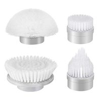 Homitt 4pcs Power Spin Scrubber Replacement Brush Heads, Electric Cordless Tub and Tile Scrubber Head Brushes for Bathroom, Floor, Wall and Kitchen