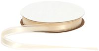 Offray Garbo Satin and Sheer Craft Ribbon, 5/8-Inch Wide by 20-Yard Spool, Ivory