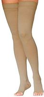 SIGVARIS Women’s DYNAVEN Open Toe Thigh-Highs w/Grip-Top 30-40mmHg