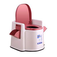 GYZ Bedside Old Man Toilet Seat Home Toilet Seat PP Material Elderly Pregnant Women Mobile Toilet, Two Colors Optional Toilet Safety Frame (Color : A)