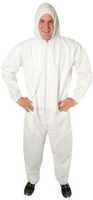 Safety Zone DCWH-2X-BB-HEWA White Polypropylene Disposable Coverall with Hood, 2X-Large