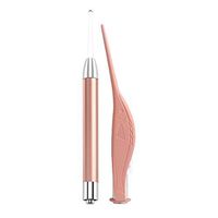 Milisten Earpick Lighted Curette Ear Wax Removal Tool Led Flashlight Ear Cleaner Tweezers for Girls Boys Kids Women Men Rose Gold Without Batteries 1 Set of 2pcs