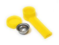 Singlenett Portable Unbreakable and Indestructible Silicone Decor Tube with lid (Yellow)