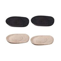 Exceart 2 Pairs of Gel Heel Cups Plantar Fasciitis Inserts Pads Feet Massage Inserts Cushions for Bone Spurs Pain Relief