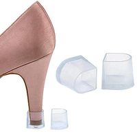 Ewanda store 15 Pairs Clear High Heel Protectors for Women's Shoes, Small/Medium/Large,Shoes Stopper Cover