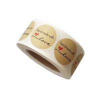 Zentto Christmas Gift Adhesive Labels Gift Stickers Natural Kraft Paper Adhesive Labels for Christmas Gift(one for Sale)