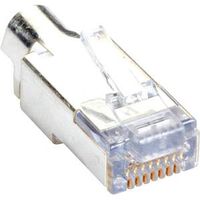 Black Box Network Services Shielded CAT6 EZ-RJ45 Modular Plugs, 50-Pack C6EZSP-50PAK