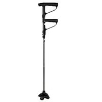 YULAN Folding Walker Crutches Aluminum Hands Supporting Lights Slips Retractable Adjustable Four Feet Old Man Canes