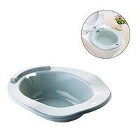 QBYLYF Sitz Bath Over-The-Toilet Perineal Soaking Bath, for Hemorrhoidal Relief, for Pregnant Women, for The Elderly, Ideal for Post-Episiotomy Patients (Color : Blue)