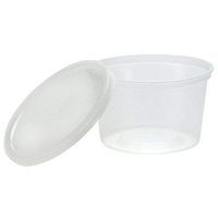 Mydio 100 Pack 5oz Disposable Plastic Portion Cups with Lids,Clear Portion Container for Food And Beverages