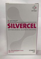 Systagenix Wound Management 53800202 Silvercel Antimicrobial Alginate Dressing 2" X 2",Systagenix Wound Management - Carton 10