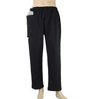 BIHIKI Incontinence Care Trousers Catheter Pants for Elderly/Ostomy Fistula Surgery Patient,Outing Pants,Heathy Care Clothes (Black, L)