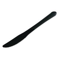 GEN HYBKN Heavyweight Cutlery, Knives, 7 1/4", Polypropylene, Black (Case of 1000)