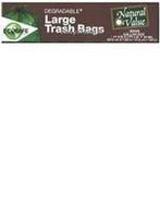 EcoDegradable Garbage Bags 39 Gallon/ 33x44 Inches, 40 Bags Per Box