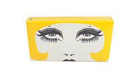 The Joy of Light Designer Matches Yellow Raquel Mod Fashion Model Embossed Matte 4" Collectible Matchbox