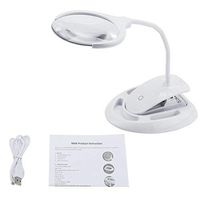3D Lighted Magnifier Desk Flexible Silicone Hose Magnifying Loupe Glass Lighted Magnifier Lamp