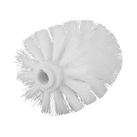 Yardwe Replacement Toilet Brush Head Plastic Toilet Brush Refill with Durable Stiff Bristles 1pcs (White)