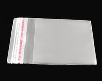 HOUSWEETY 200PCS Clear Resealable Self Adhesive Sealing Plastic Bags 4x6cm