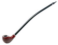 Gstar Long Pear Wood Churchwarden Pipe with Cleaning Tool Kit and Gift Box