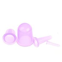 ROSENICE Therapy Cupping Cups Silicone Cupping Massage Tool Props Pain Relief 4pcs Purple