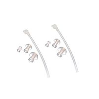 HiiBaby 6 pieces Siemens ear plugs Hearing Aid aids Eartip ear tip ear tips Tubing ear pieces piece-hearing aid tube about 9cm length BTE Hearing Aid Aids Domes and Tube Kit