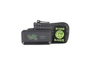 Dime Bags Rollies All-In-One Padded Pouch - Padded Bag w/Rolling Tray & Smell Proof Pocket (Black, 7-Inch)