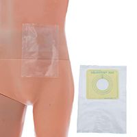 JIN One time Ostomy Pouch One-Piece System Stoma Drainable Trim to Fit Closure Colostomy Bags (100pcs)