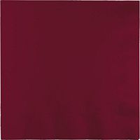 Creative Converting Paper Napkins, 3-Ply Luncheon Size, Burgundy Color, 50-Count Packages (Pack of 5)