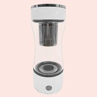 LOVEPET Portable 3 Minute Hydrogen-Rich Water Bottle Rechargeable High Concentration Hydrogen Generator Glass Bottle Anti-Aging Anti-Oxidation Alkaline Water Generator 400ml
