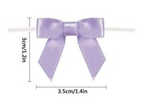 Thistle Gift Bows,Twist Tie Bows for Bakery Candy Lollipop Cello Bag(50 Pack)
