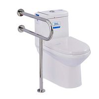 LLF Elderly Rails Grab Bars,Toilet Rail Bathroom Support Handle, Stainless Steel Commode Medical Accessories Safety Hand Railing Guard Frame