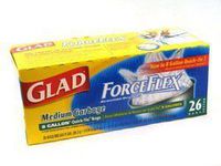 Glad ceflex Medium Garbage Quick Tie Bags 26 CT (Pack of 24)