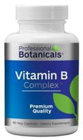 Professional Botanicals Vitamin B Complex - Energy and Metabolic Support - 90 Vegetarian Capsules