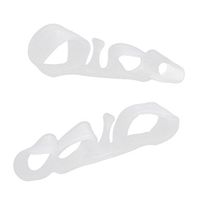 2X Toe Straightener Gel Silicone Toe Separator Spreader Hammer Bunion Care