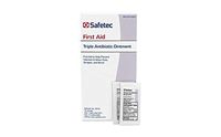 Safetec Triple Antibiotic .9 g. Pouch (144 Count Box) - First Aid Ointment for Minor Cuts, Scrapes and Burns (Pack of 4 Boxes)