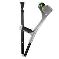 HAREY Adult Underarm Lightweight Aluminum Crutches,Adjustable Walking Support Walking Stick Ergonomic Comfortable on Wrist for Injury Disability Elderly,Single