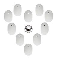 5P SNAP-ON White Large Oval-Shaped PET Pads for HEALTHMATEFOREVER TENS Units Muscle