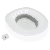 Windale Toilet Sitz Bath Basin Plastic for Hemorrhoids and Postpartum Care with Hanger