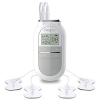 Naipo Tens Unit Muscle Stimulator Electronic Pulse Massager Tens Machine Device for Neck Shoulder Back Leg Pain with 4 Electrotherapy Pads, 5 Massage Modes, 16 Intensity Levels