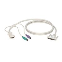 Black Box KVM CPU Cable DB25 VGA PS2 5FT