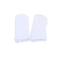 Finger Protectors，Finger Cots Cut Resistant Protection, Glove Life Extender, Finger Sleeves, Substitute for A Full Glove (White)